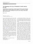 Research paper thumbnail of The Beginning of the Age of Mammals in South America, Part III