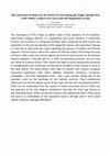 Research paper thumbnail of Paper Abstract SCSC 2016: The conversion of minors by the Society of Jesus during the Anglo–Spanish War (1585–1604): a study of two cases from the Inquisition of Lima