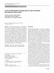 Research paper thumbnail of Lack of radiographic loosening signs in a hip resurfacing that failed by stem fracture