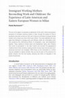 Research paper thumbnail of Immigrant Working Mothers Reconciling Work and Childcare: the Experience of Latin American and Eastern European Women in Milan