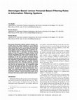 Research paper thumbnail of Kuflik-Shapira-Shoval - JASIS-03 - Stereotype-based vs. personal-based filtering rules in infomation filtering systems