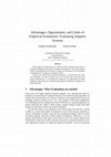 Research paper thumbnail of Advantages, Opportunities and Limits of Empirical Evaluations: Evaluating Adaptive Systems