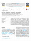 Research paper thumbnail of The peaked response of transpiration rate to vapour pressure deficit in field conditions can be explained by the temperature optimum of photosynthesis