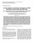 Research paper thumbnail of In silico analysis of evolutionary divergence of TLR9 transcript in Indian major carp Catla catla