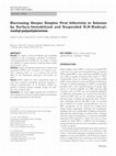 Research paper thumbnail of Decreasing Herpes Simplex Viral Infectivity in Solution by Surface-Immobilized and Suspended N,N-Dodecyl,methyl-polyethylenimine