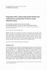 Research paper thumbnail of Preparation of Pt/C catalyst using alcohol reduction and a polyol process in the presence of urea for oxygen reduction reaction