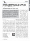 Research paper thumbnail of Preparation of Mesoporous Sb-, F-, and In-Doped SnO 2 Bulk Powder with High Surface Area for Use as Catalyst Supports in Electrolytic Cells