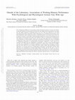 Research paper thumbnail of Outside of the laboratory: Associations of working-memory performance with psychological and physiological arousal vary with age