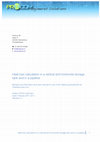 Research paper thumbnail of Heat loss calculation in a vertical, horizontal tank and a pipleline