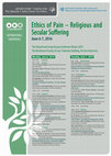 Research paper thumbnail of "Ethics of Pain – Religious and Secular Suffering," Tel-Aviv, June 6-7, 2016