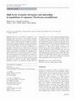 Research paper thumbnail of High levels of genetic divergence and inbreeding in populations of cupuassu (Theobroma grandiflorum)