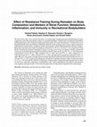 Research paper thumbnail of Effect of resistance training during Ramadan on body composition and markers of renal function, metabolism, inflammation, and immunity in recreational bodybuilders