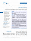 Research paper thumbnail of Effect of ramadan fasting on body water status markers after a rugby sevens match