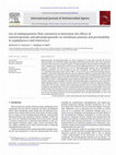 Research paper thumbnail of Use of multiparameter flow cytometry to determine the effects of monoterpenoids and phenylpropanoids on membrane polarity and permeability in staphylococci and enterococci