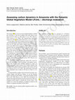 Research paper thumbnail of Assessing carbon dynamics in Amazonia with the Dynamic Global Vegetation Model LPJmL--Discharge evaluation