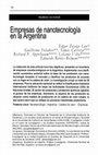 Research paper thumbnail of Empresas de nanotecnología en la Argentina