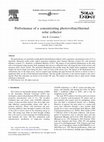 Research paper thumbnail of Performance of a concentrating photovoltaic/thermal solar collector