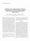 Research paper thumbnail of Evolutionary and acclimation-induced variation in the thermal limits of heart function in congeneric marine snails (genus Tegula): implications for vertical zonation