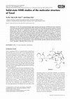 Research paper thumbnail of Solid-state NMR studies of the molecular structure of Taxol