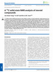 Research paper thumbnail of A 13C solid-state NMR analysis of steroid compounds