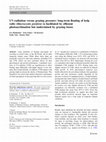 Research paper thumbnail of UV-radiation versus grazing pressure: long-term floating of kelp rafts ( Macrocystis pyrifera ) is facilitated by efficient photoacclimation but undermined by grazing losses