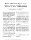 Research paper thumbnail of Obtaining and monitoring of global oceanic circulation patterns by multifractal analysis of Micro Wave Sea Surface Temperature images