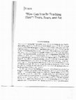 Research paper thumbnail of "How Can You Be Teaching This?" : Tears, Fears, and Fat