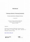 Research paper thumbnail of PROGRAM Claiming Authority, Producing Standards: The IAEA and the History of Radiation Protection