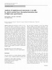 Research paper thumbnail of Analysis of staphylococcal enterotoxin A in milk by matrix-assisted laser desorption/ionization-time of flight mass spectrometry