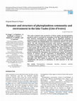 Research paper thumbnail of Dynamic and structure of phytoplankton community and environment in the lake Taabo (Côte d’Ivoire)