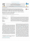 Research paper thumbnail of Simultaneous determination of taurine, glucuronolactone and glucuronic acid in energy drinks by ultra high performance liquid chromatography–tandem mass spectrometry (triple quadrupole)