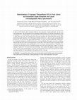 Research paper thumbnail of Determination of isopropyl thioxanthone (ITX) in fruit juices by pressurized liquid extraction and liquid chromatography-mass spectrometry