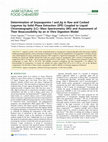 Research paper thumbnail of Determination of Soyasaponins I and βg in Raw and Cooked Legumes by Solid Phase Extraction (SPE) Coupled to Liquid Chromatography (LC)–Mass Spectrometry (MS) and Assessment of Their Bioaccessibility by an in Vitro Digestion Model