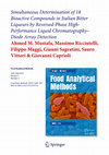 Research paper thumbnail of Simultaneous Determination of 18 Bioactive Compounds in Italian Bitter Liqueurs by Reversed-Phase High-Performance Liquid Chromatography–Diode Array Detection