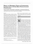 Research paper thumbnail of Effect of Different Types of Conditioning Contraction on Upper Body Postactivation Potentiation