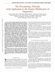 Research paper thumbnail of The Precautionary Principle (with Application to the Genetic Modification of Organisms)