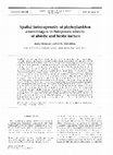 Research paper thumbnail of Spatial heterogeneity of phytoplankton assemblages in tidepools:effects of abiotic and biotic factors