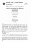 Research paper thumbnail of The Relationship between Earnings and Stock Returns: Empirical Evidence from the Greek Capital Market