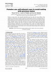 Research paper thumbnail of Females use self-referent cues to avoid mating with previous mates