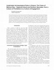 Research paper thumbnail of Underwater Archaeological Parks in Greece: The Cases of Methoni Bay – Sapienza Island and Northern Sporades, from a Culture of Prohibition to a Culture of Engagement