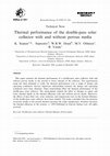 Research paper thumbnail of Thermal performance of a double-pass solar collector with porous media