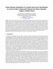 Research paper thumbnail of Finite Element Simulation of a Steady-State Stress Distribution in a Four Stroke Compressed Natural Gas-Direct Injection Engine Cylinder Head