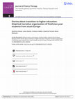 Research paper thumbnail of Stories about transition to higher education: Empirical narrative organization of freshman-year students from south Europe