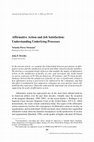 Research paper thumbnail of Affirmative Action and Job Satisfaction: Understanding Underlying Processes