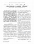 Research paper thumbnail of Orbital algorithms and unified array processor for computing 2D separable transforms