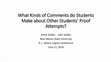 Research paper thumbnail of PowerPoint: What Kinds of Comments do Students Make about Other Students' Proof Attempts?, R. L. Moore Legacy Conference, June 21, 2014.