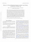 Research paper thumbnail of Efficacy of a powered wheelchair simulator for school aged children: A randomized controlled trial