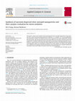 Research paper thumbnail of Synthesis of narrowly dispersed silver and gold nanoparticles and their catalytic evaluation for morin oxidation