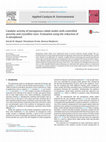 Research paper thumbnail of Catalytic activity of mesoporous cobalt oxides with controlled porosity and crystallite sizes: Evaluation using the reduction of 4-nitrophenol