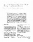 Research paper thumbnail of Thermal and mechanical properties of aluminum powder-filled high-density polyethylene composites